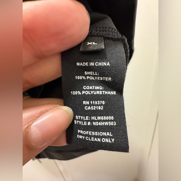 Helmut Lang $295 faux leather top zip back large - Picture 5 of 8